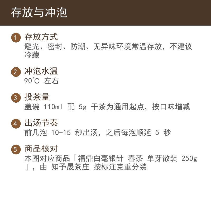 存放与冲泡